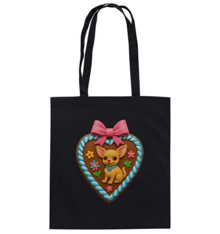 Lebkuchenherz Chihuahua - Organic Cotton Bag