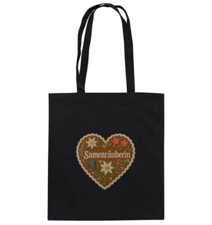 Herz Samenräuberin - Organic Cotton Bag