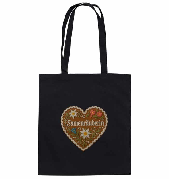 Herz Samenräuberin - Organic Cotton Bag – Bild 1