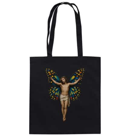 Jesus Butterfly 1 - Organic Cotton Bag