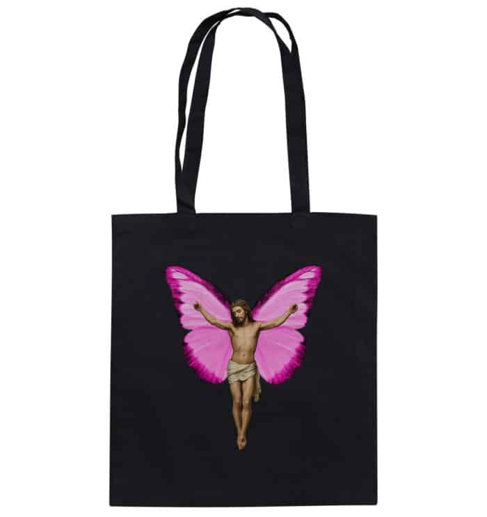 Jesus Butterfly 3 - Organic Cotton Bag – Bild 1