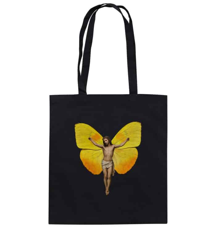 Jesus Butterfly 2 - Organic Cotton Bag – Bild 1
