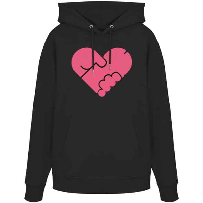 Pens heart - Organic Hoodie – Bild 1