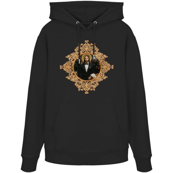 Jesus in Smoking - Organic Hoodie – Bild 1