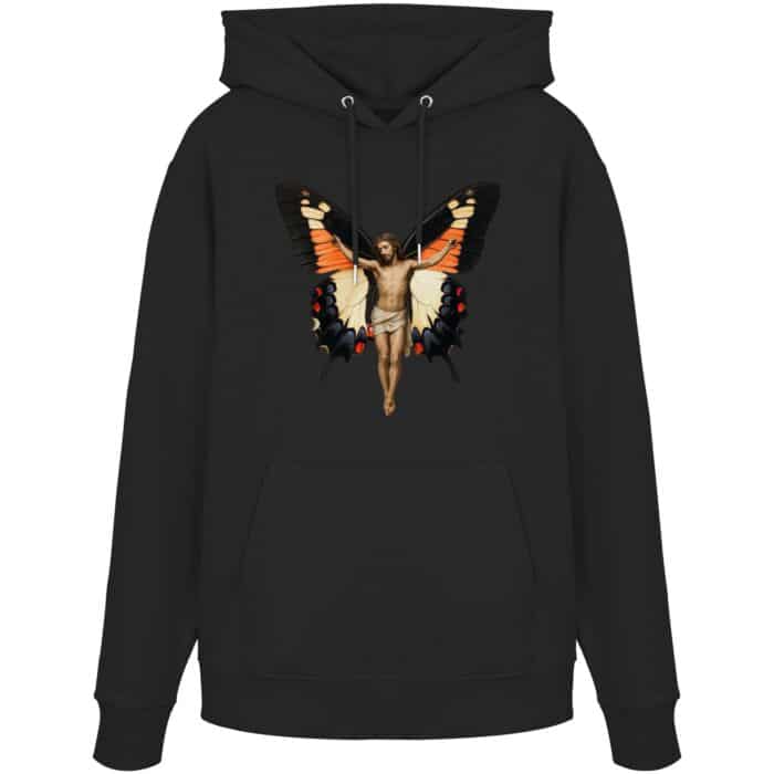 Jesus Butterfly 7 - Organic Hoodie – Bild 1