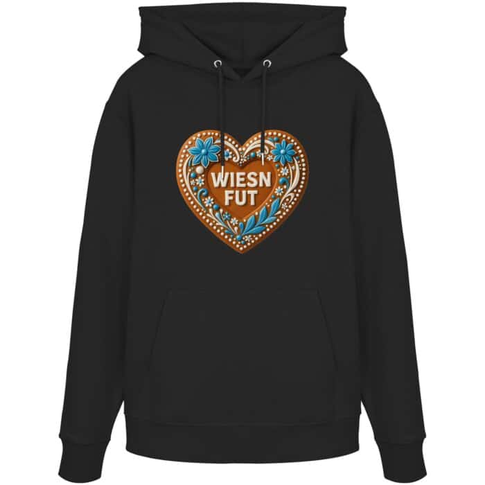 Lebkuchenherz Wiesn Fut - Organic Hoodie – Bild 1