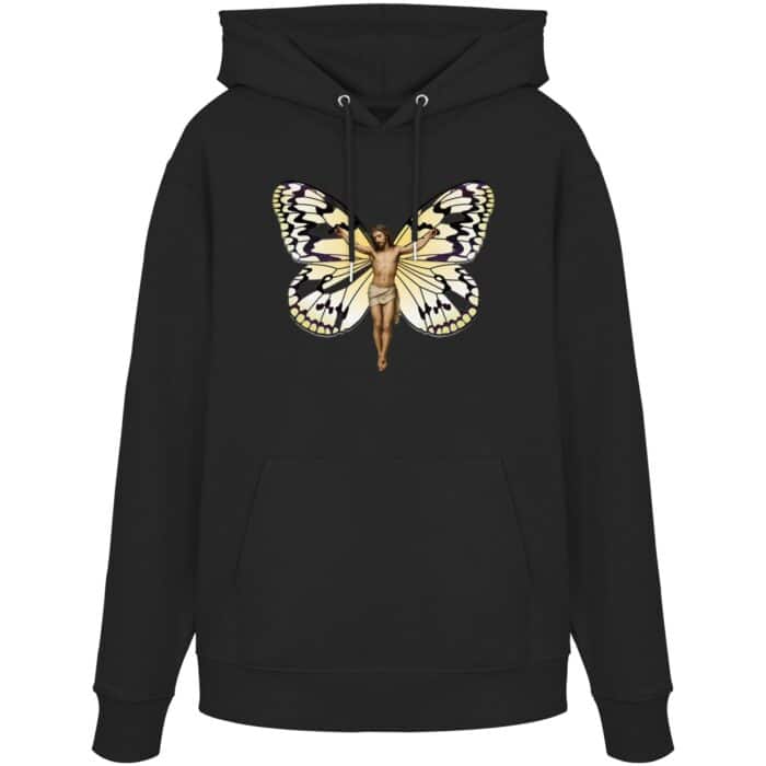 Jesus Butterfly 6 - Organic Hoodie – Bild 1