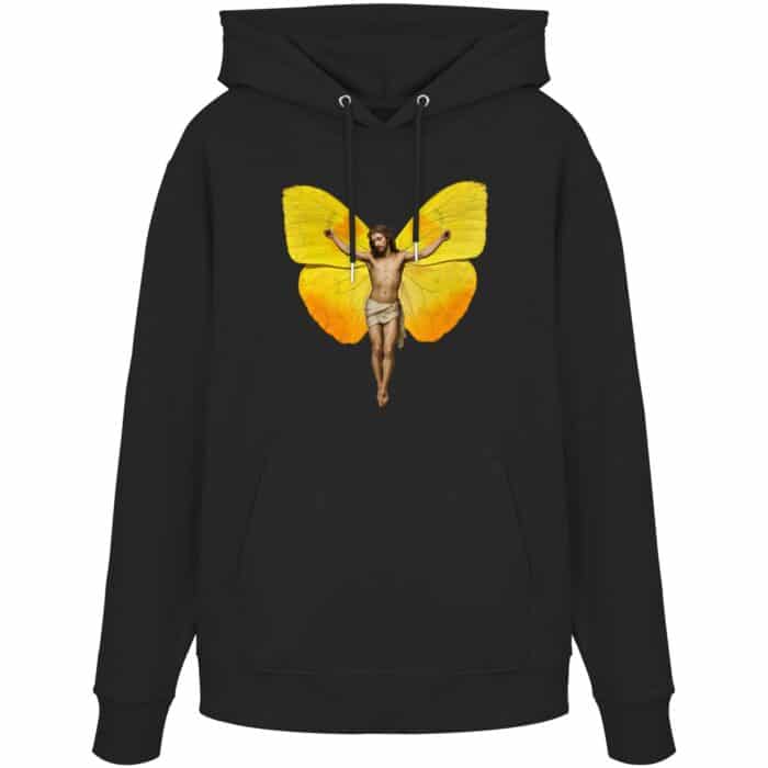 Jesus Butterfly 2 - Organic Hoodie – Bild 1