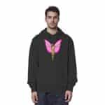 Jesus Butterfly 3 - Organic Hoodie – Bild 2