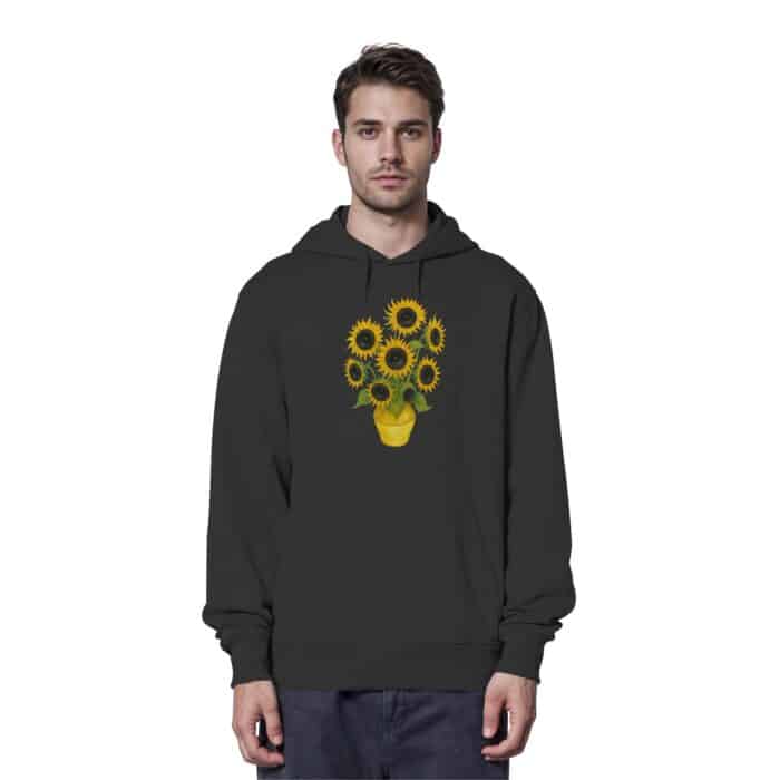 Sonnenblumen - Organic Hoodie – Bild 2