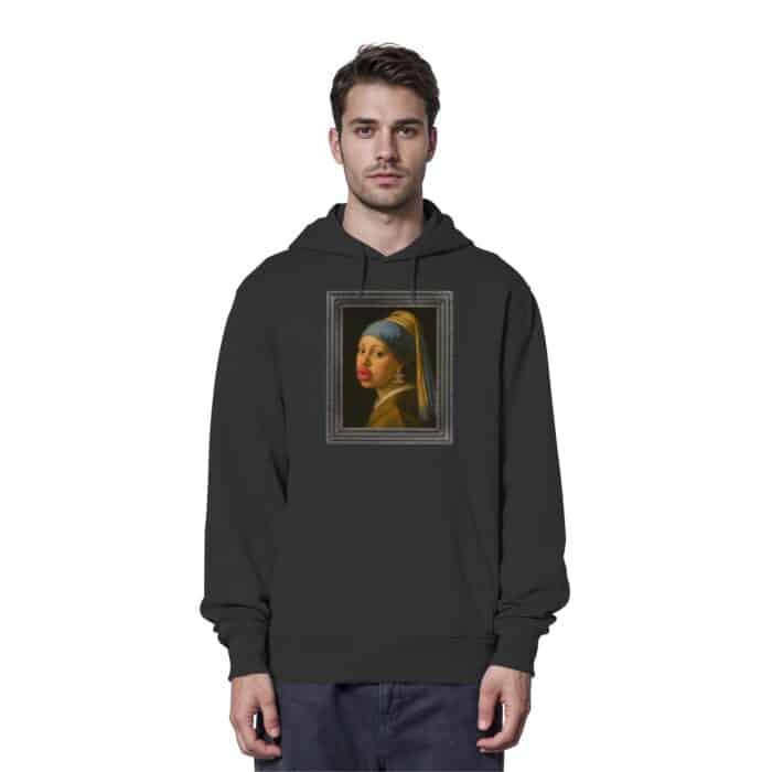 Das Mädchen mit dem Ohrring - Organic Hoodie – Bild 2