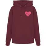 Pens Heart small - Organic Hoodie – Bild 6