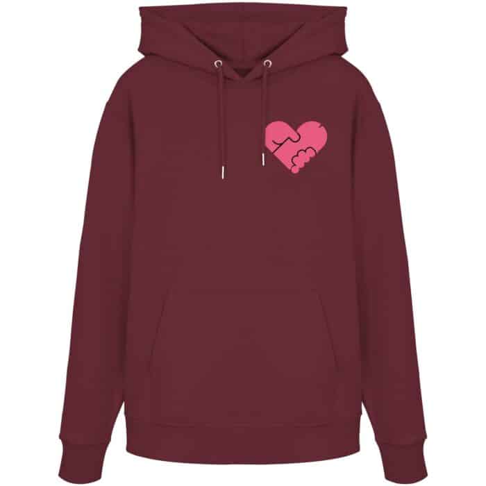 Pens Heart small - Organic Hoodie – Bild 6