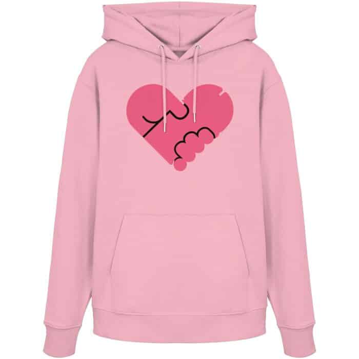 Pens heart - Organic Hoodie – Bild 3