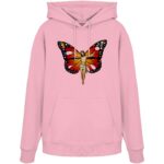 Jesus Butterfly 10 - Organic Hoodie – Bild 5