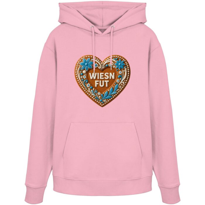Lebkuchenherz Wiesn Fut - Organic Hoodie – Bild 5