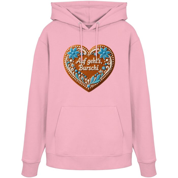 Lebkuchenherz Burschi - Organic Hoodie – Bild 5