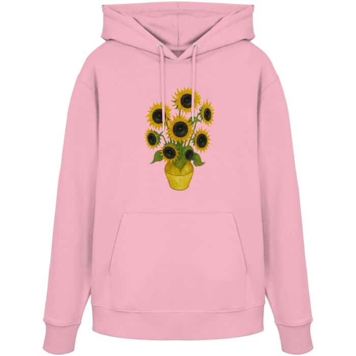 Sonnenblumen - Organic Hoodie – Bild 5