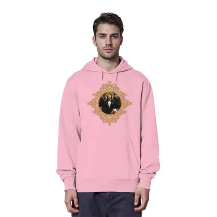 Jesus in Smoking - Organic Hoodie – Bild 6