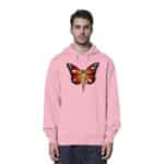 Jesus Butterfly 10 - Organic Hoodie – Bild 6