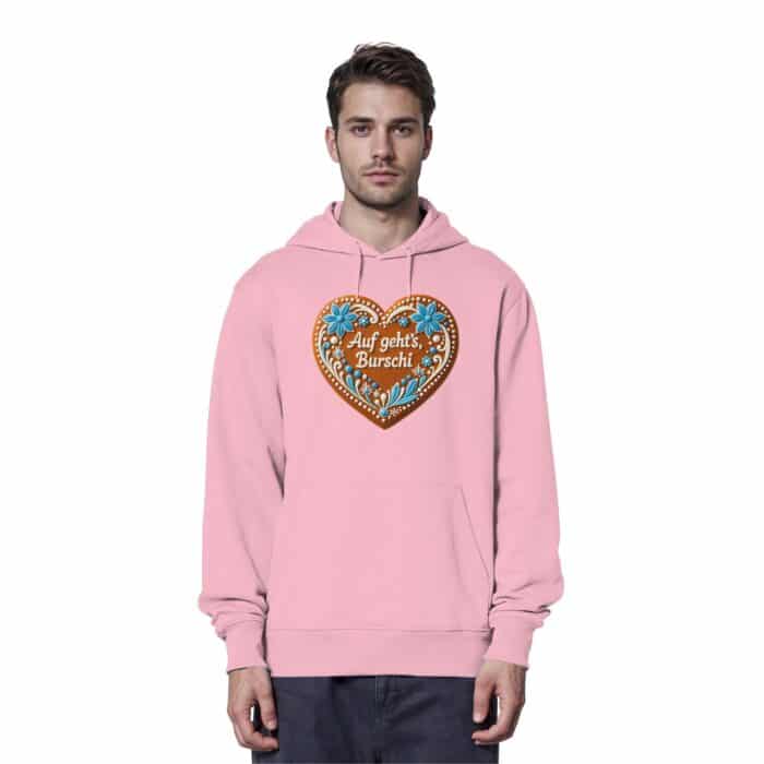 Lebkuchenherz Burschi - Organic Hoodie – Bild 6