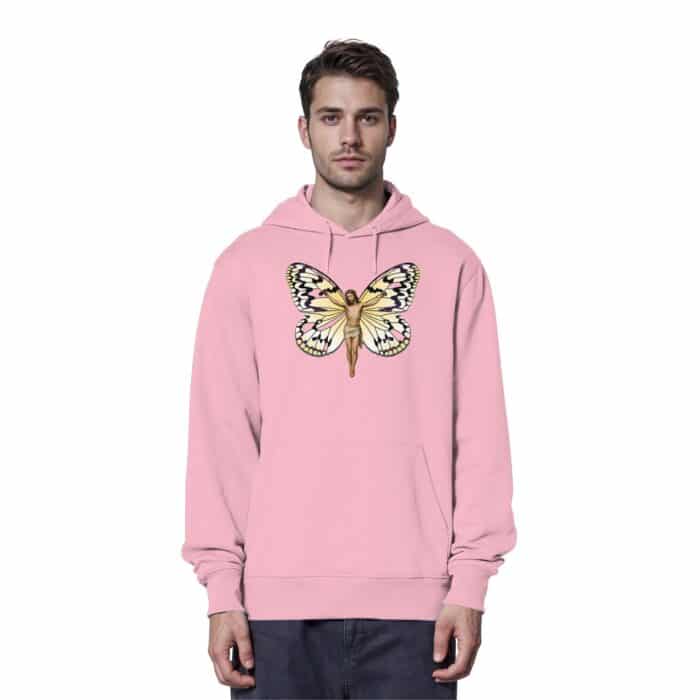 Jesus Butterfly 6 - Organic Hoodie – Bild 6