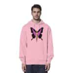 Jesus Butterfly 5 - Organic Hoodie – Bild 6