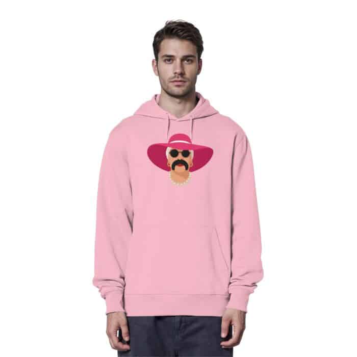 Lenny pink full - Organic Hoodie – Bild 6