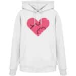Pens heart - Organic Hoodie – Bild 5