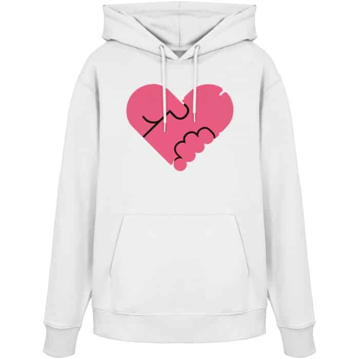 Pens heart - Organic Hoodie – Bild 5