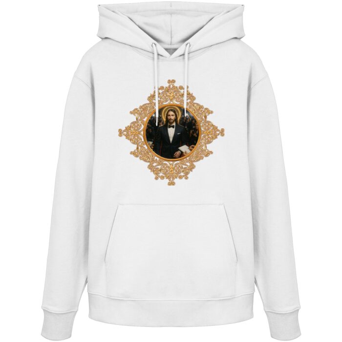 Jesus in Smoking - Organic Hoodie – Bild 9