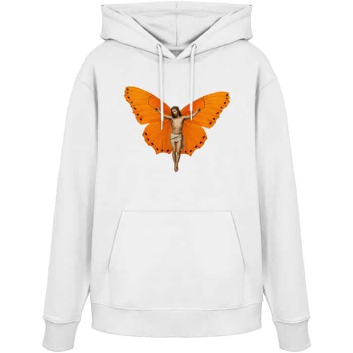 Jesus Butterfly 9 - Organic Hoodie – Bild 9