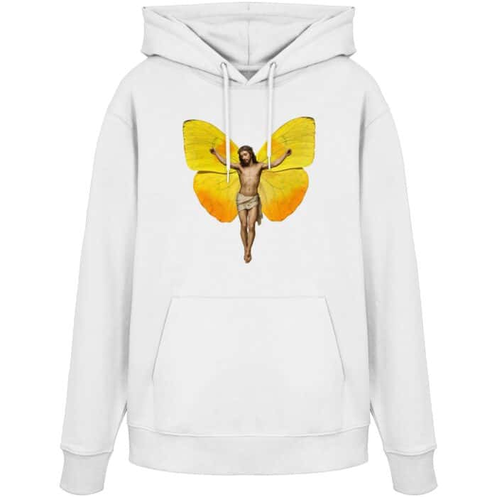 Jesus Butterfly 2 - Organic Hoodie – Bild 9