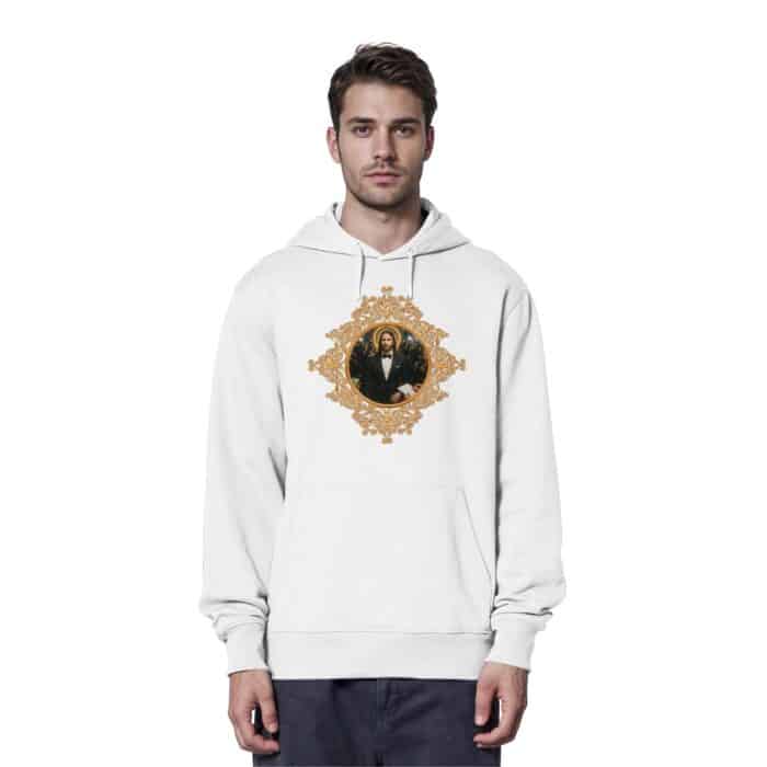 Jesus in Smoking - Organic Hoodie – Bild 10
