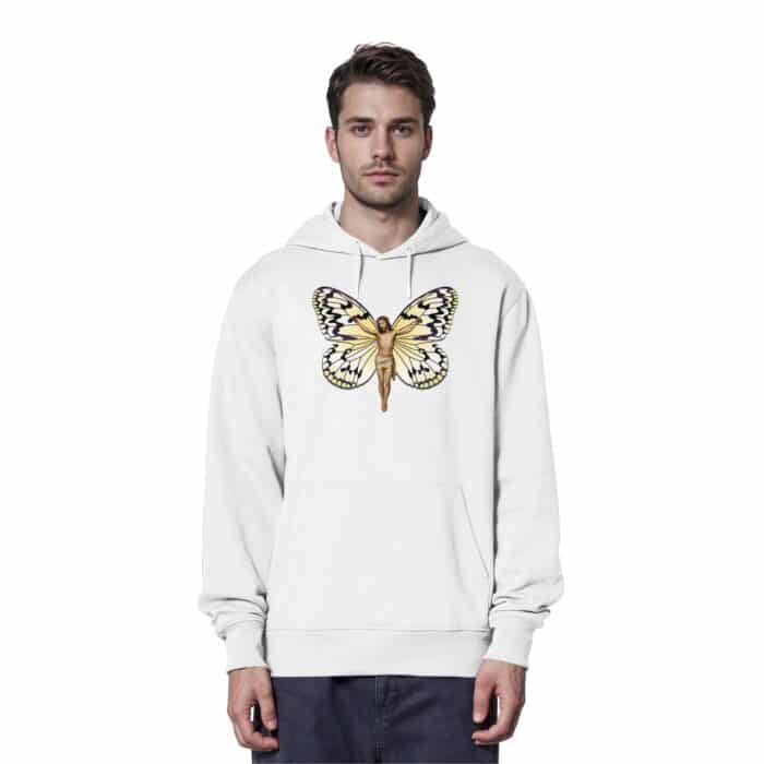 Jesus Butterfly 6 - Organic Hoodie – Bild 10