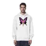 Jesus Butterfly 5 - Organic Hoodie – Bild 10