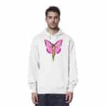 Jesus Butterfly 3 - Organic Hoodie – Bild 10