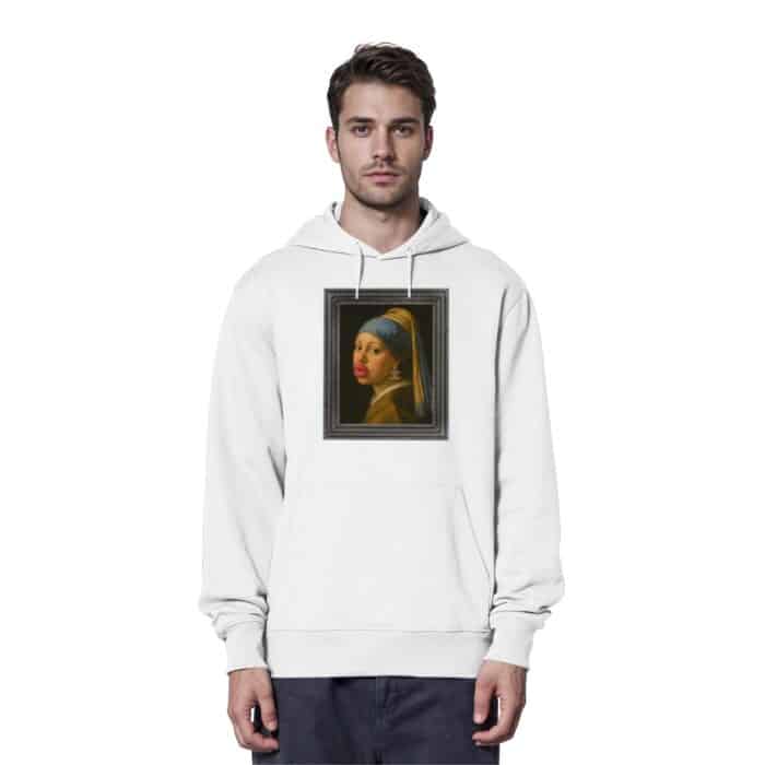 Das Mädchen mit dem Ohrring - Organic Hoodie – Bild 10