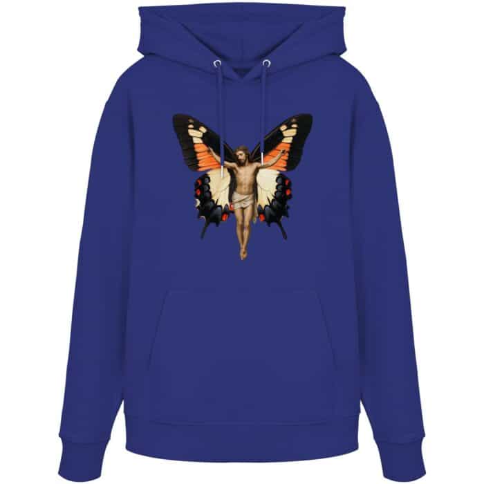Jesus Butterfly 7 - Organic Hoodie – Bild 13