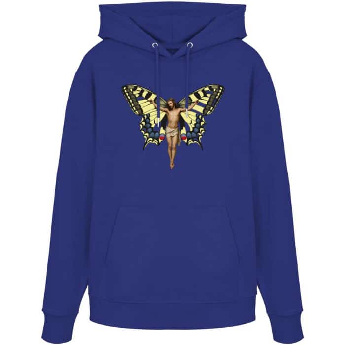 Jesus Butterfly 8 - Organic Hoodie – Bild 13