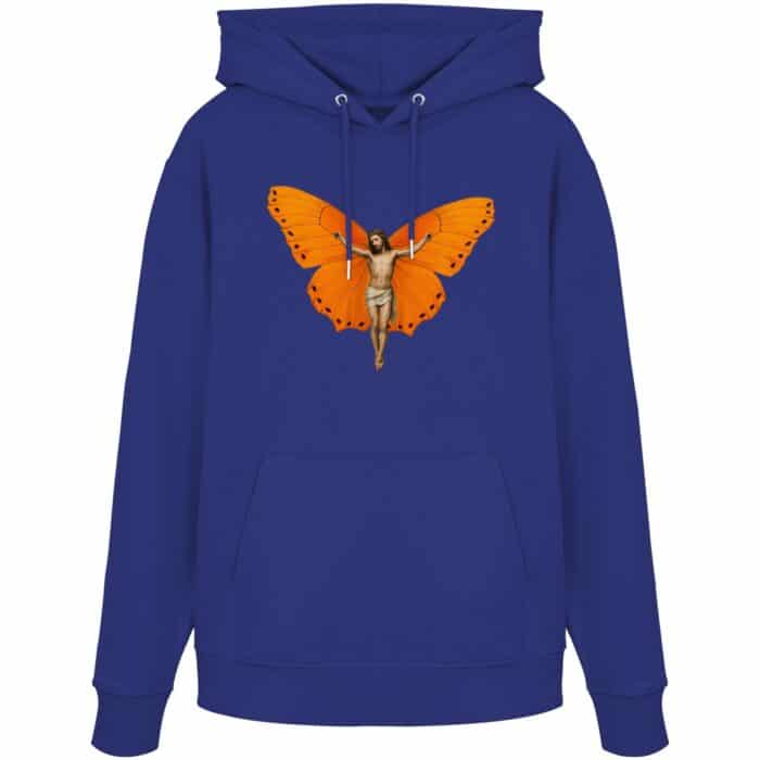 Jesus Butterfly 9 - Organic Hoodie – Bild 13