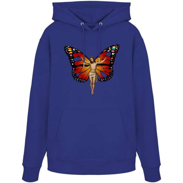 Jesus Butterfly 10 - Organic Hoodie – Bild 13