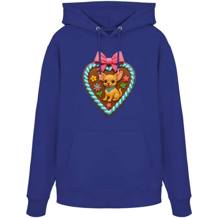 Lebkuchenherz Chihuahua - Organic Hoodie – Bild 13
