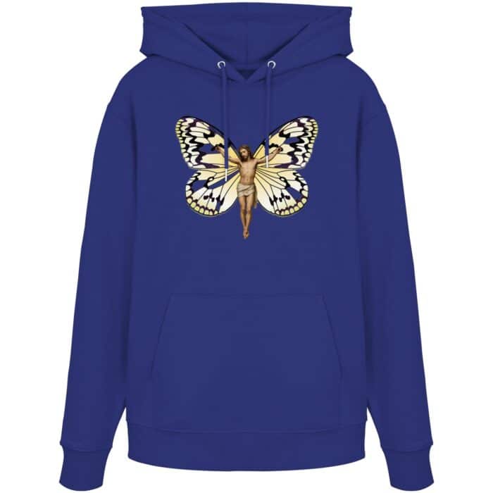 Jesus Butterfly 6 - Organic Hoodie – Bild 13