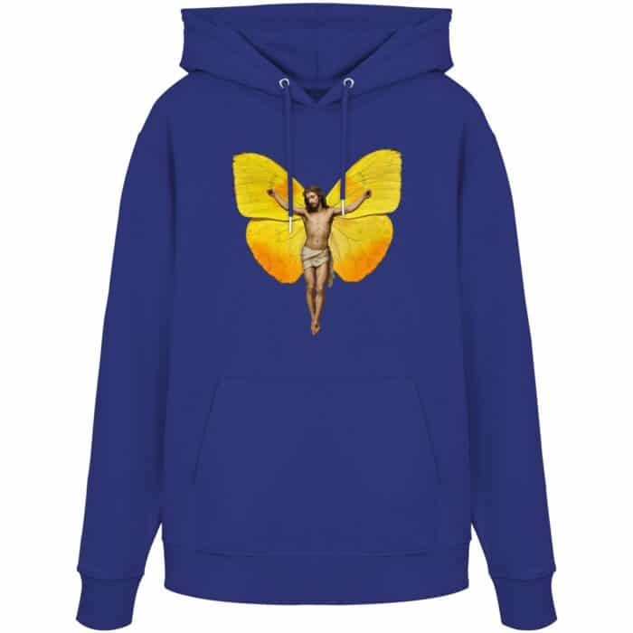 Jesus Butterfly 2 - Organic Hoodie – Bild 13
