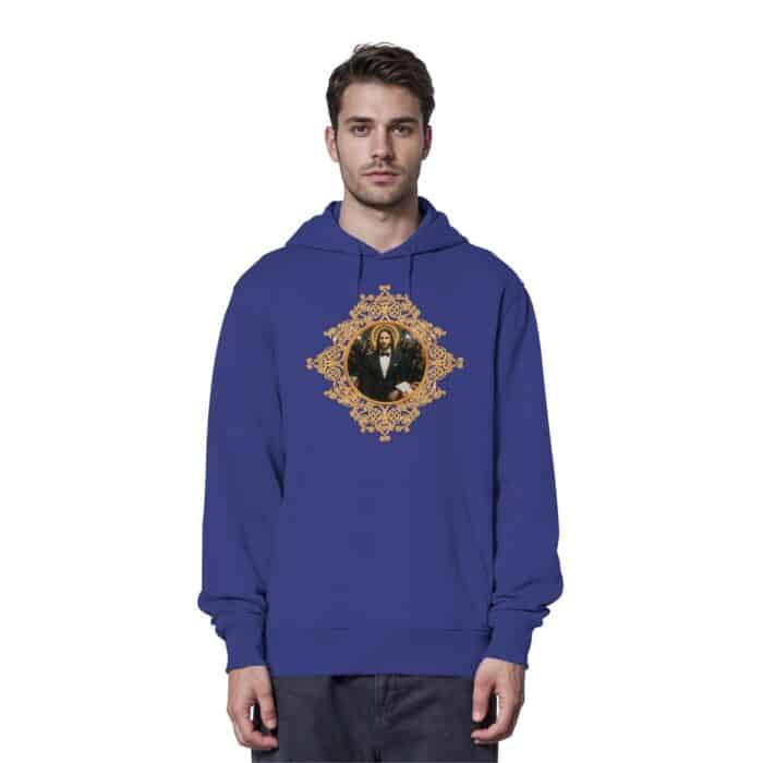 Jesus in Smoking - Organic Hoodie – Bild 14