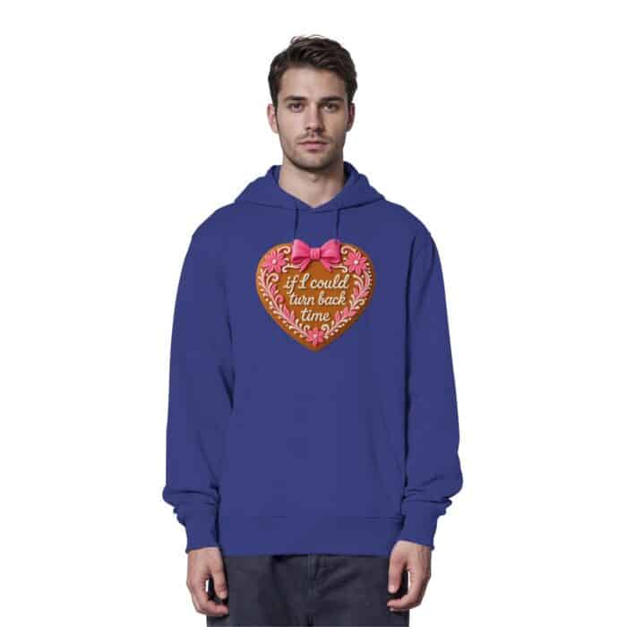 Lebkuchenherz If i could turn back time - Organic Hoodie – Bild 14