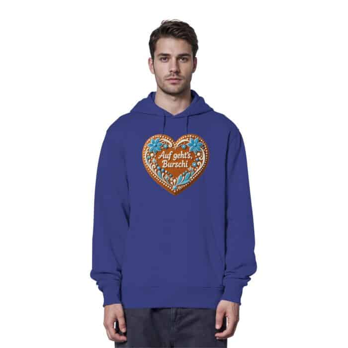 Lebkuchenherz Burschi - Organic Hoodie – Bild 14