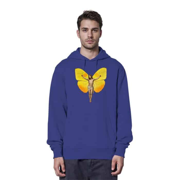 Jesus Butterfly 2 - Organic Hoodie – Bild 14