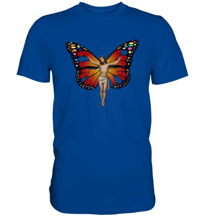 Jesus Butterfly 10 - Premium Classic T-Shirt – Bild 5